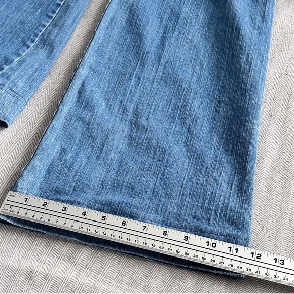 Bica Cheia Jeans Women's 32 Vintage Y2K Retro Style Blue Denim Flare Wide Leg - Picture 11 of 14